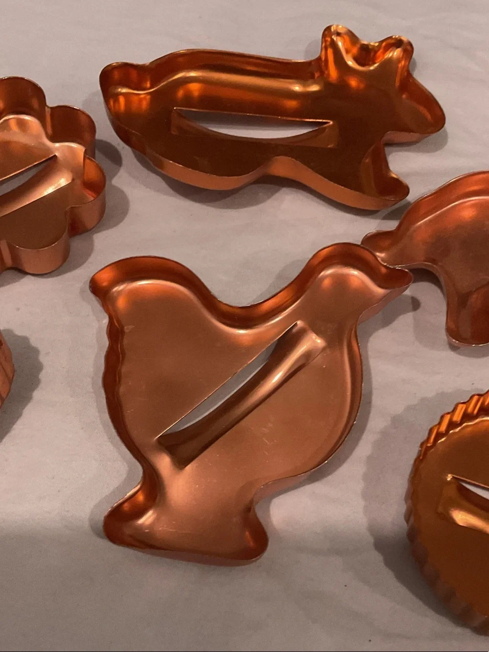 Copper-Tone Decorative Animal & Shape Molds (Set of 6)